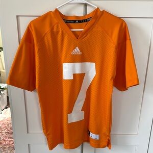 adidas Orange Jersey with V-neck and Short Sleeves